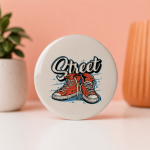 Pin Button Motif Street Size 75mm